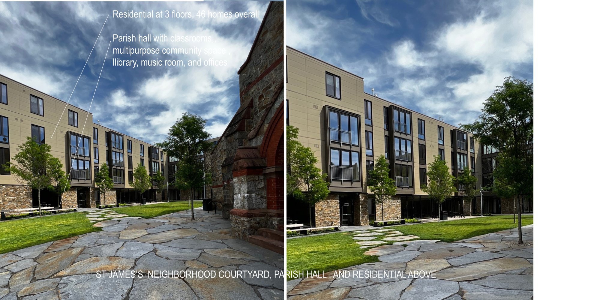 St. James Church Parish Hall and Residential Enclave and Landscape — image 10 of 13