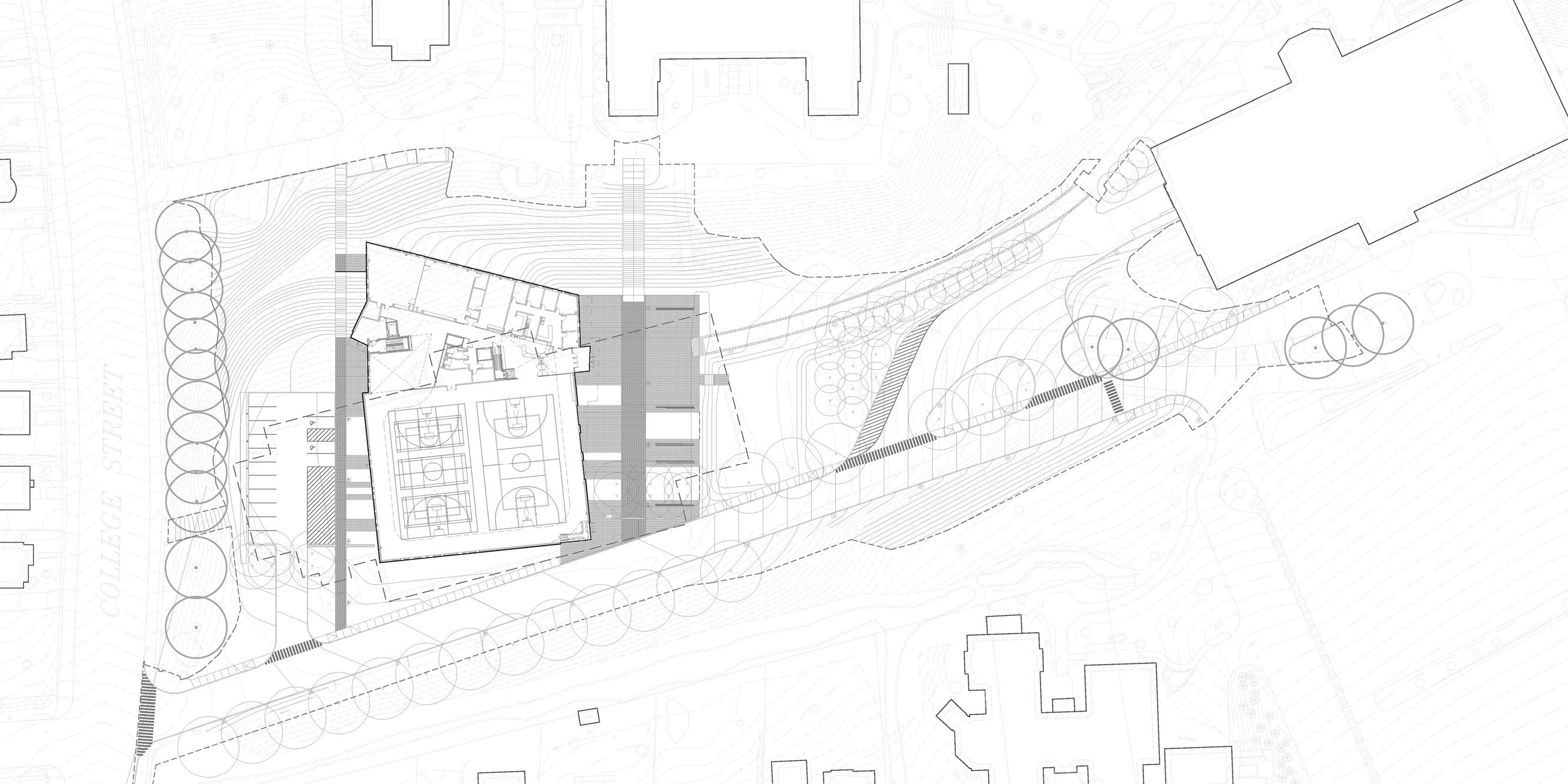 College of the Holy Cross Recreation Center Landscape — image 7 of 13
